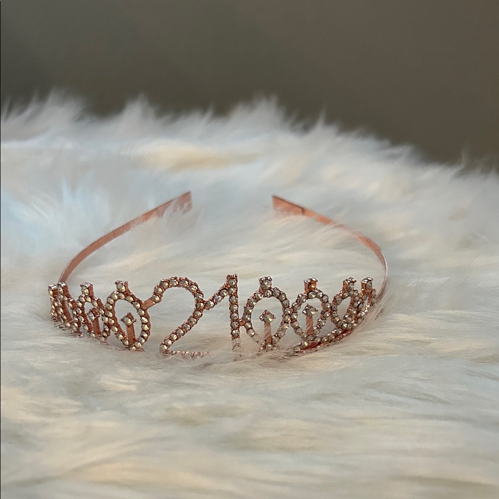 Rose Gold 21st Birthday Tiara